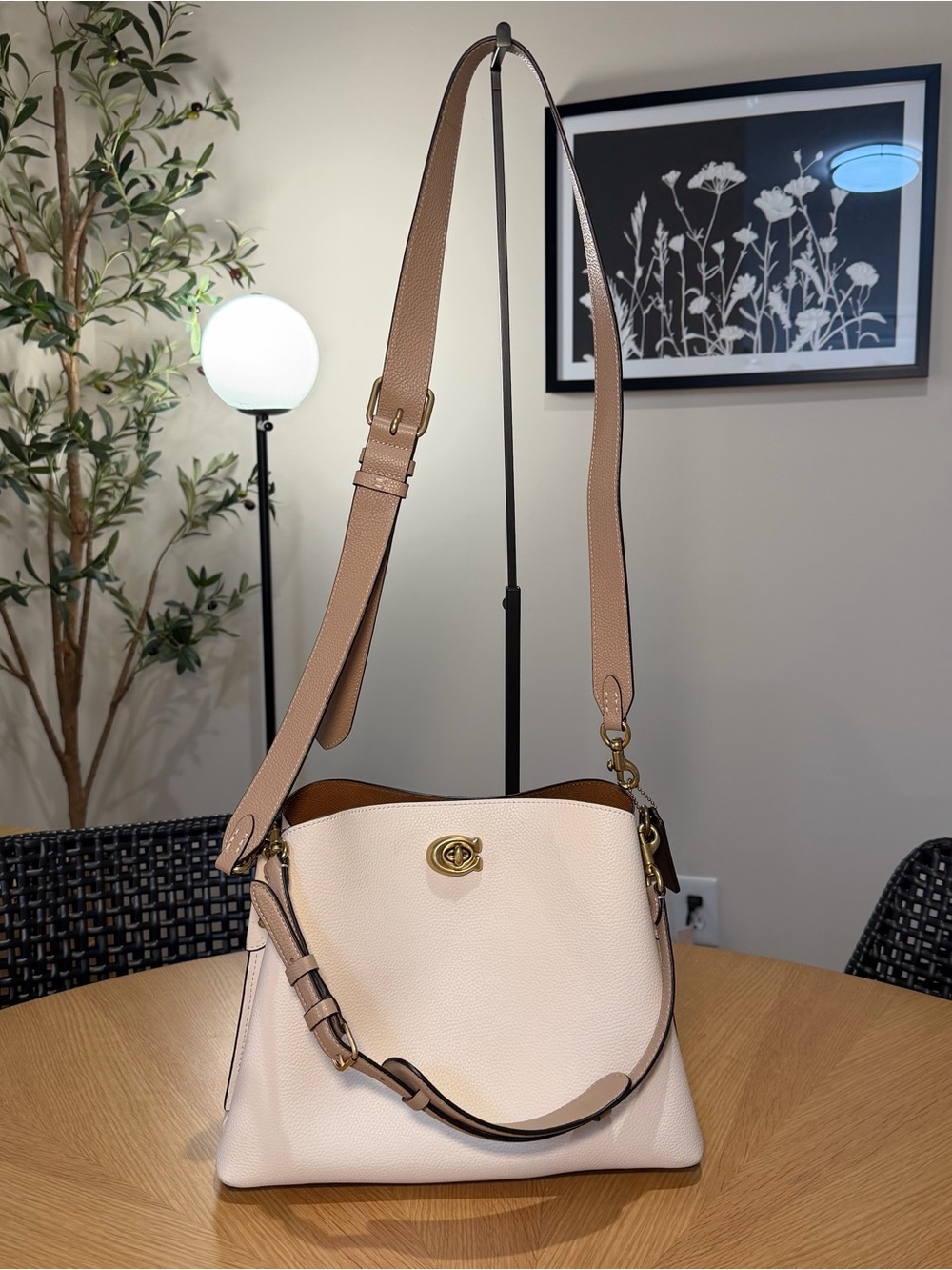 Coach Willow Shoulder Bag in Cream